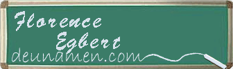 Florence Egbert Visitenkarte